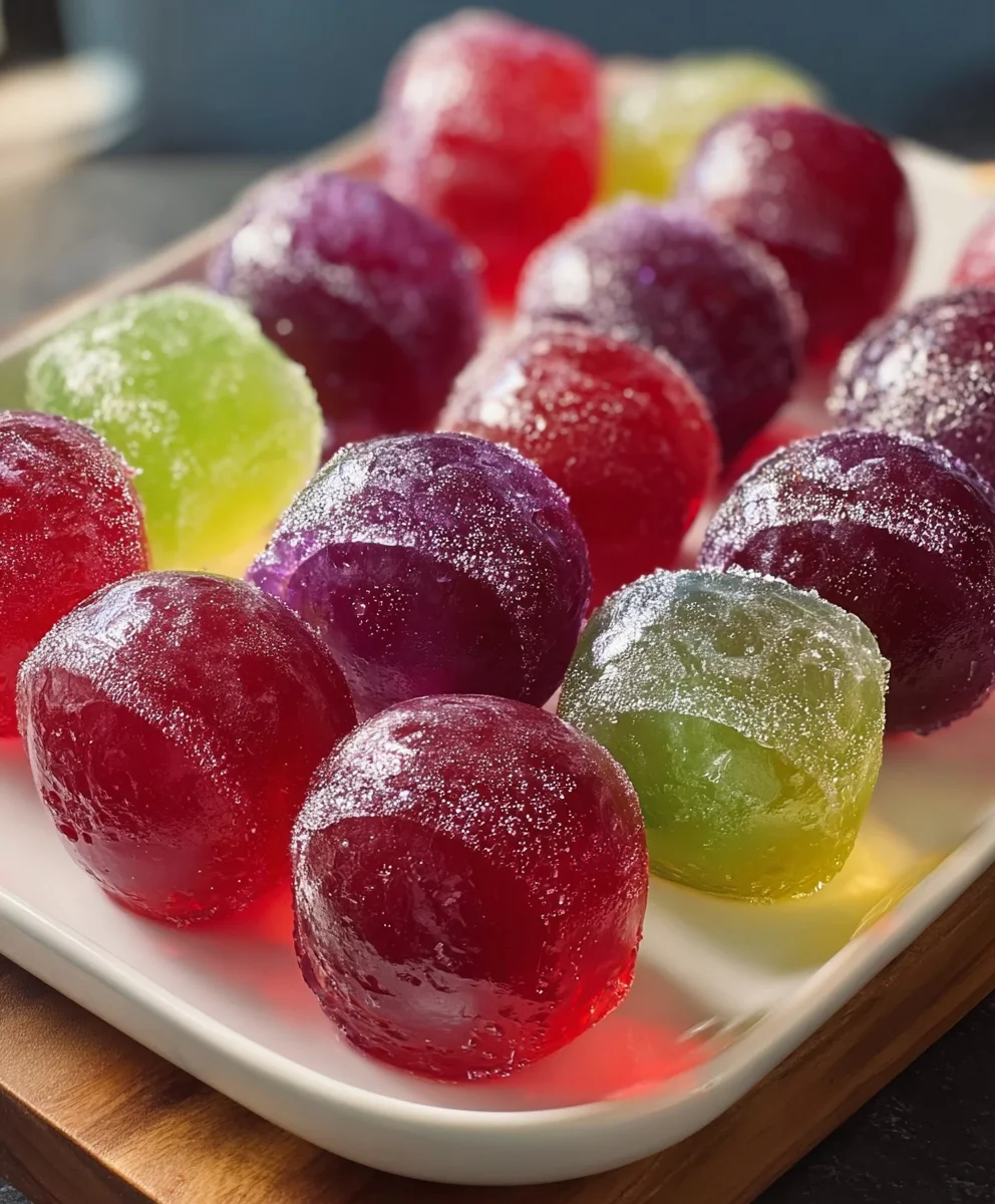 Frozen Candy Grapes Jell-O Recipe- Easy Treat