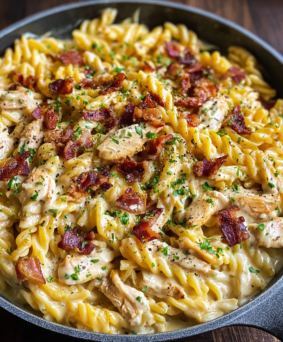 Creamy Ranch Beef Chicken Pasta Easy One-Pan