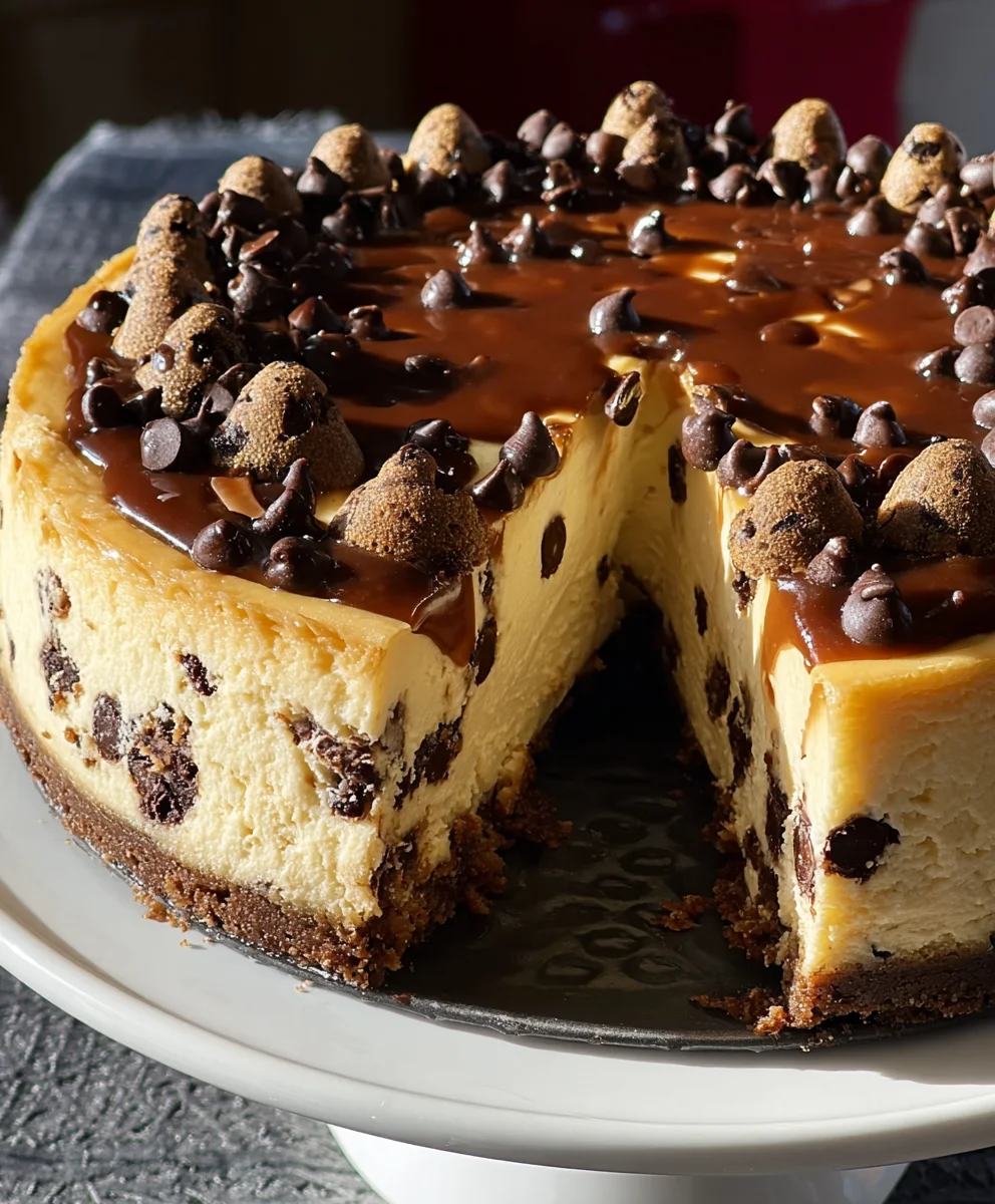 Decadent Chocolate Chip Cookie Cheesecake Recipe
