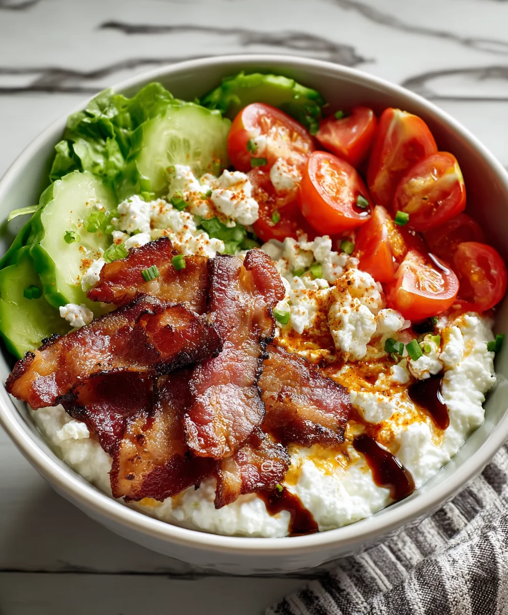 BLT Cottage Cheese Bowl - Easy & Delicious Low-Carb Meal
