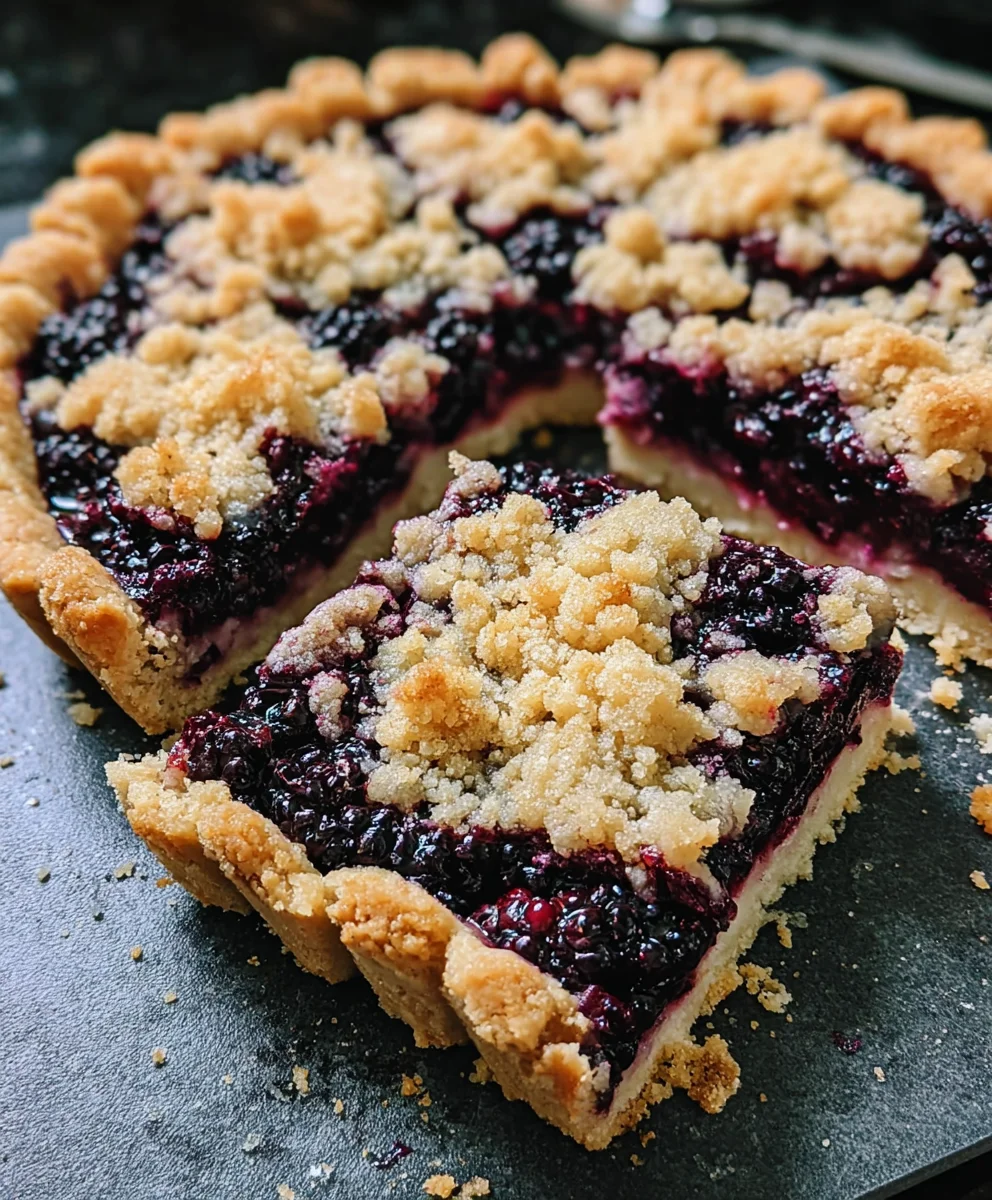 Blackberry Pie Crum extractble Bars- Easy & Delicious