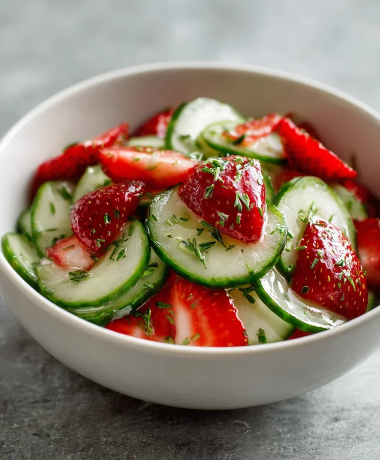 Refreshing Cucumber Strawberry Salad Recipe