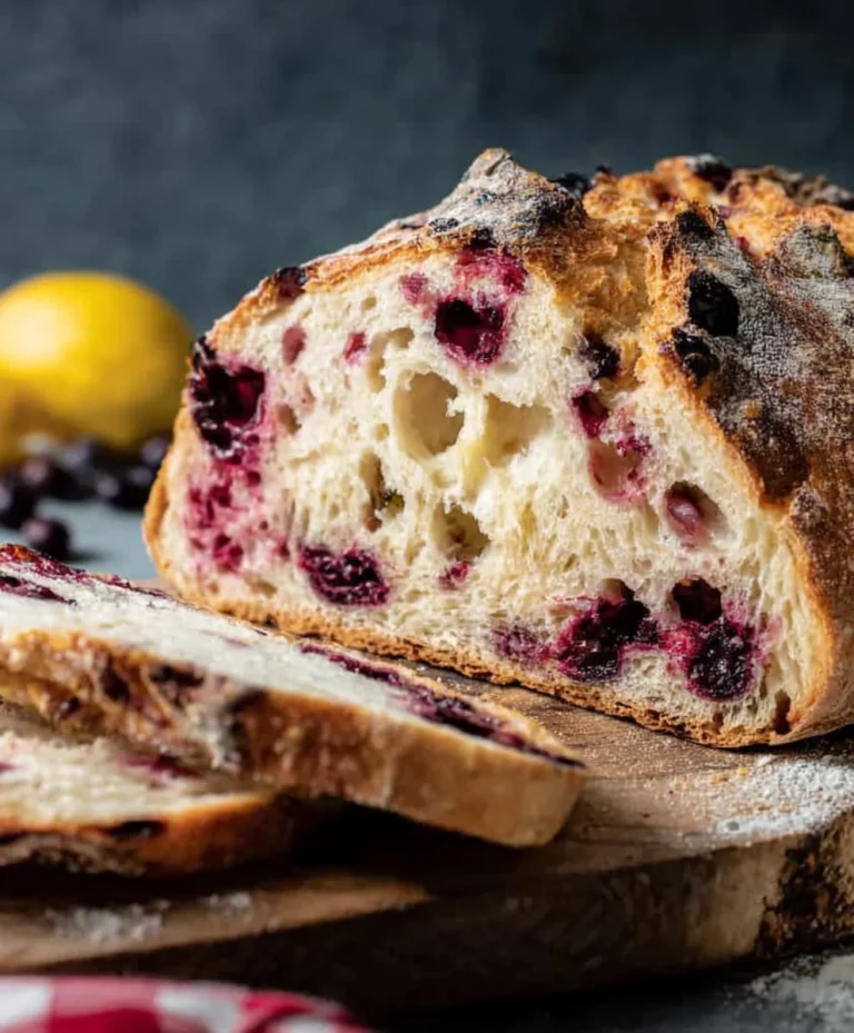 Blueberry Lemon Sourdough Bread Recipe-Tangy Sweet Treat