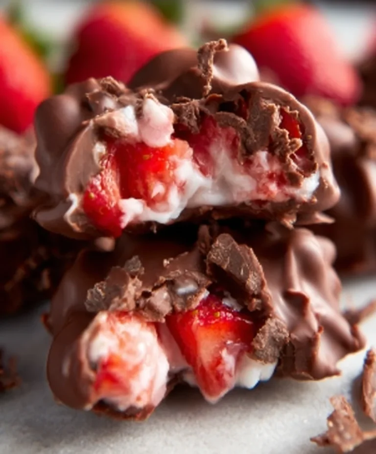 Easy Chocolate Strawberry Yogurt Clusters Recipe