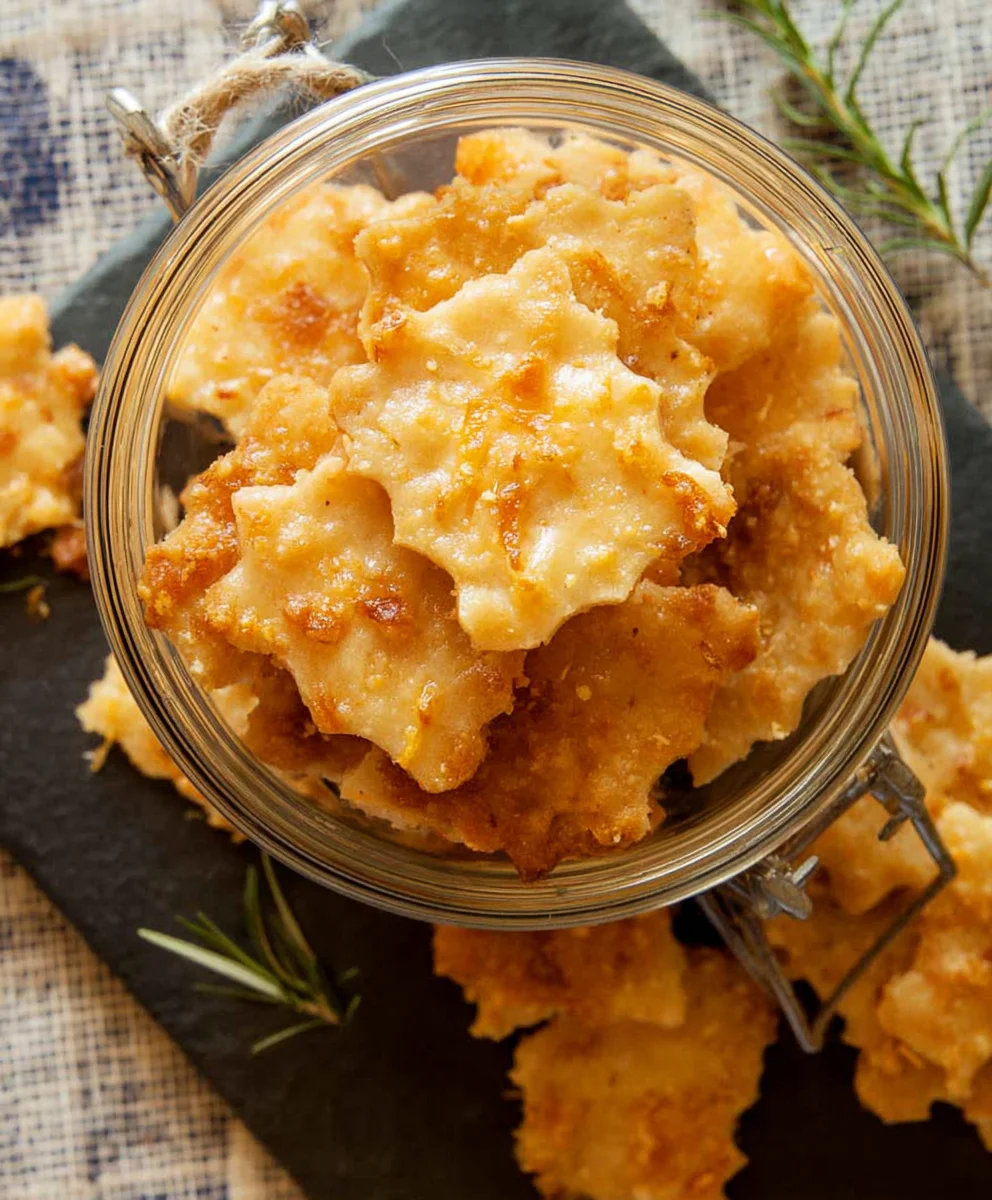 Easy Sourdough Cheddar Crackers - Delicious Homemade Snacks