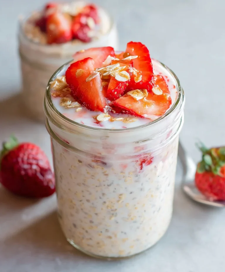 Strawberry Cheesecake Oats – Easy Overnight Recipe