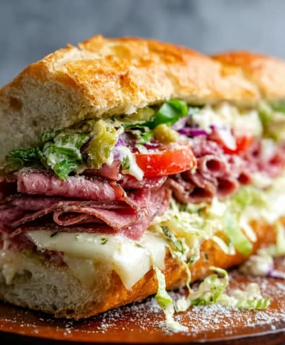Viral TikTok Italian Beef Grinder Sandwich