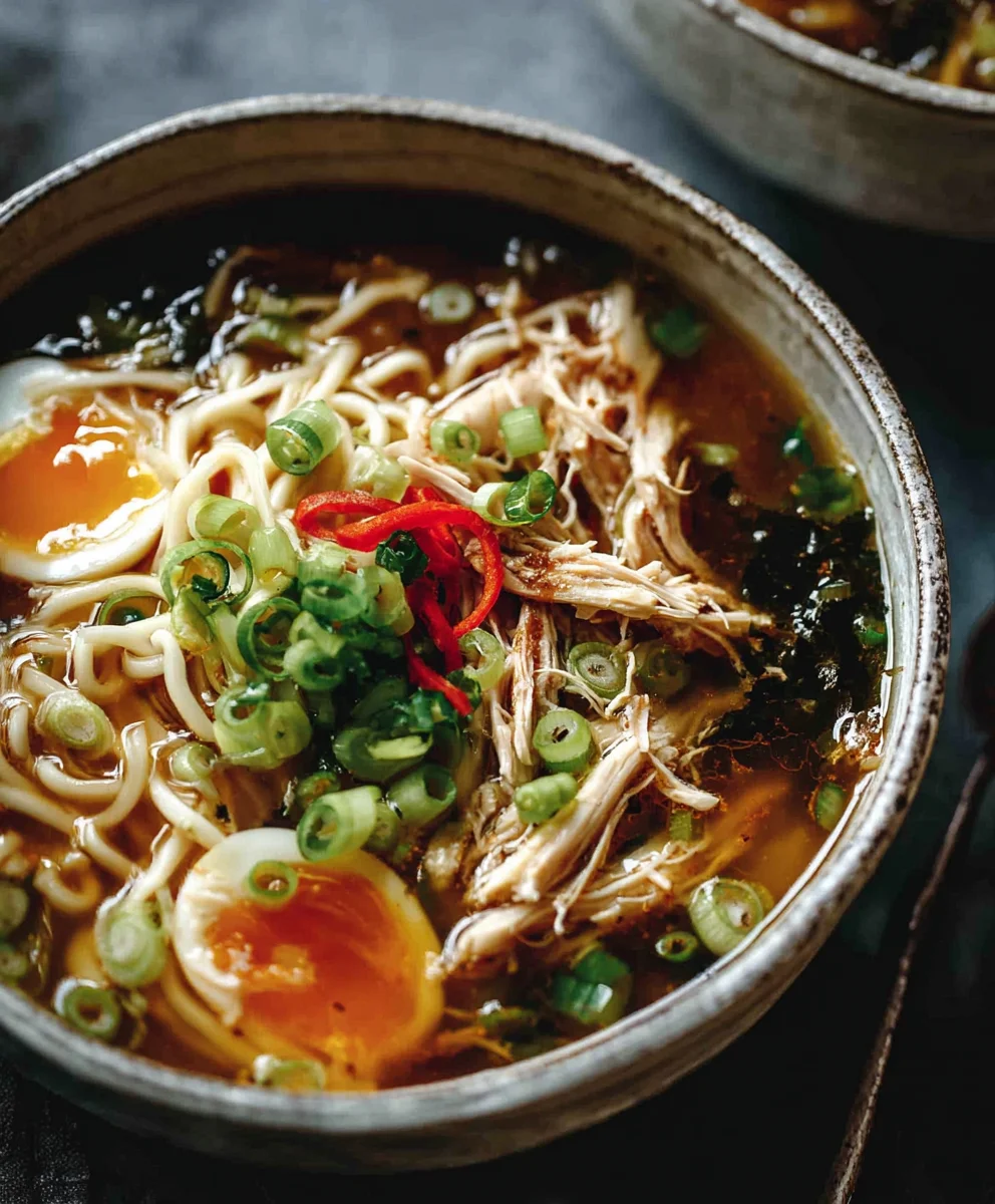 Aromatic Gin Extract Scallion Chicken Noodle Soup - Alrightwithme