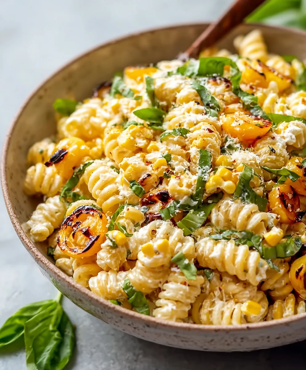 Creamy Street Corn Pasta Salad-Easy & Delicious