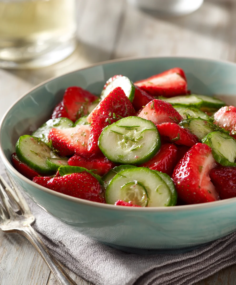 Refreshing Cucumber Strawberry Salad Recipe