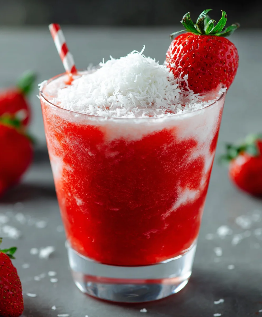 Refreshing Strawberry Daiquiri-Non-Non-Non-Alcoholic Alternativeic Cocktail