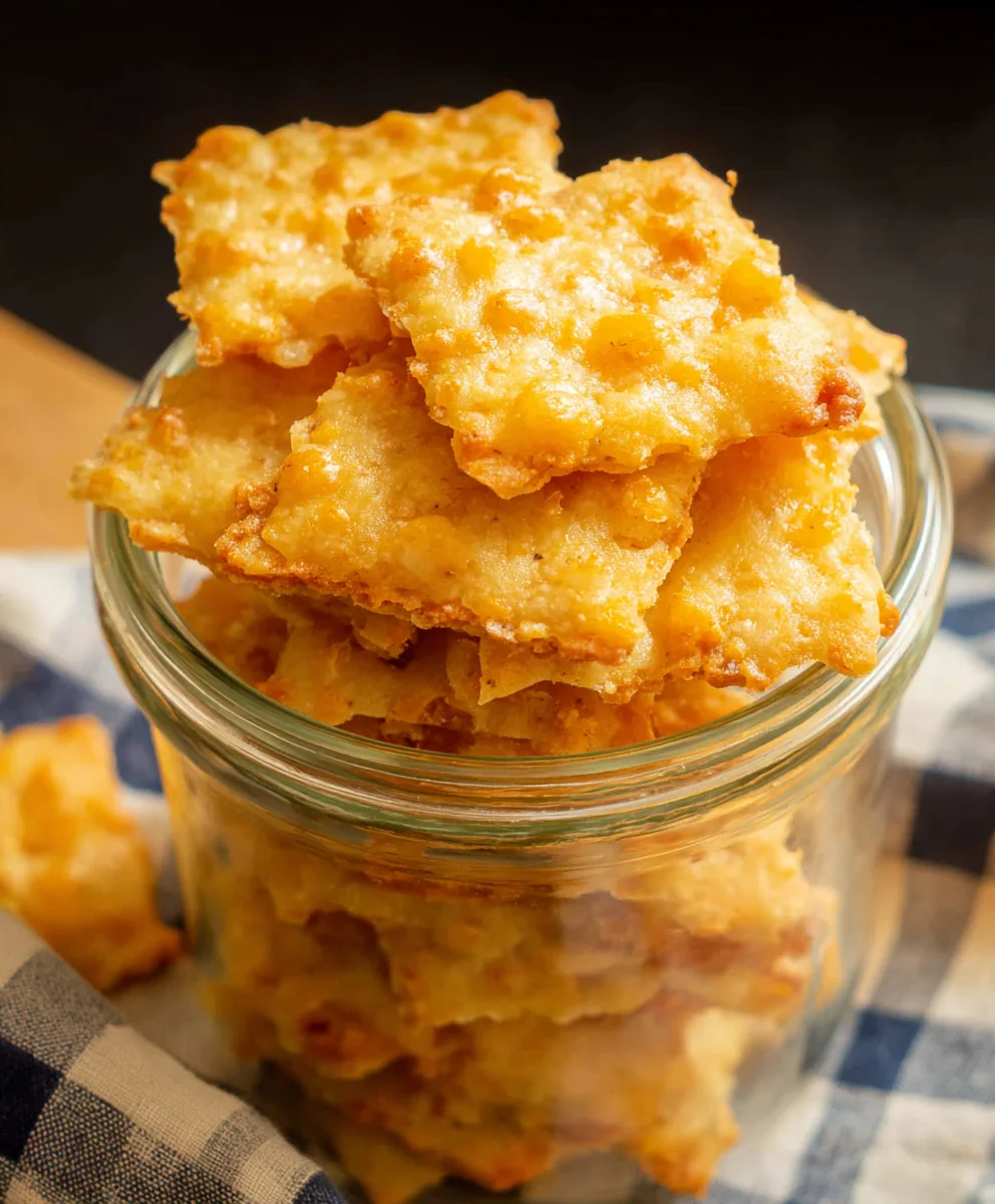 Easy Sourdough Cheddar Crackers - Delicious Homemade Snacks