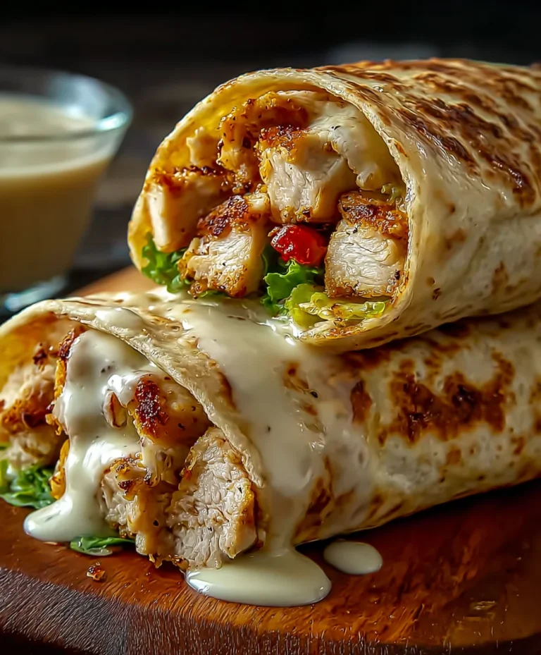Cheesy Garlic Chicken Wraps Easy Dinner Recipe