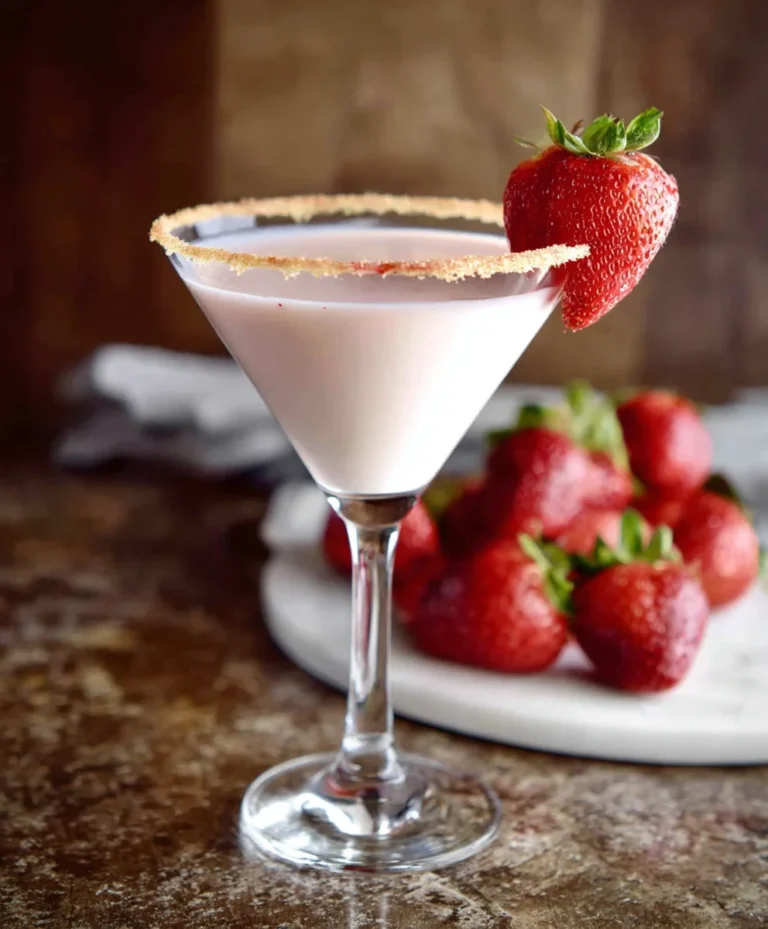 Strawberry Shortcake Martini – Delightful Non-Non-Non-Alcoholic Alternativeic Cocktail