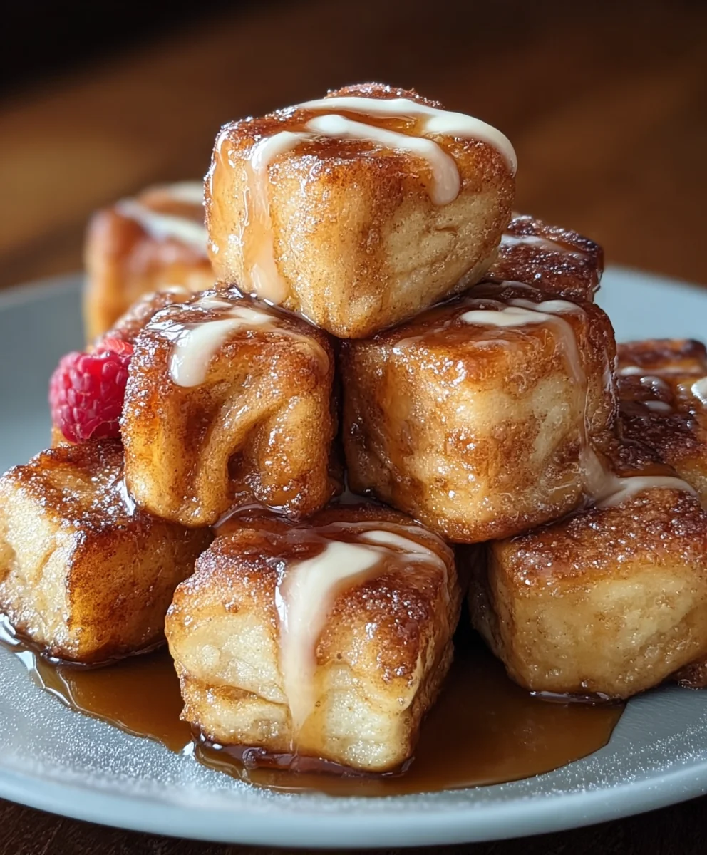 Cinnamon Roll French Toast Bites - Easy Breakfast Treat