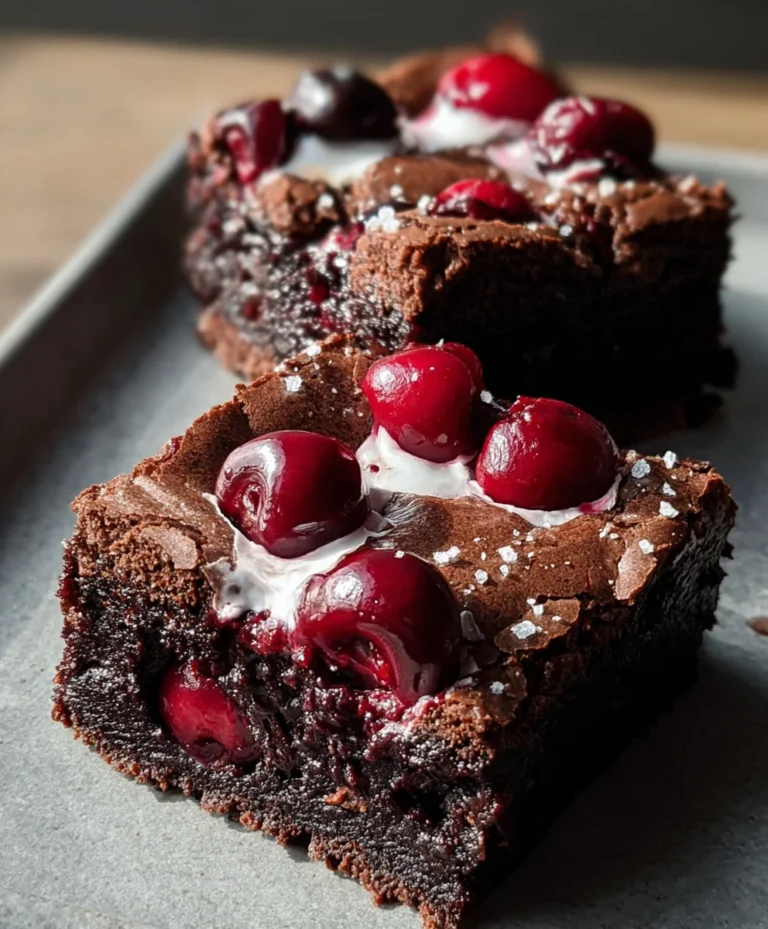 Small-Batch Black Forest Brownies – Decadent & Easy