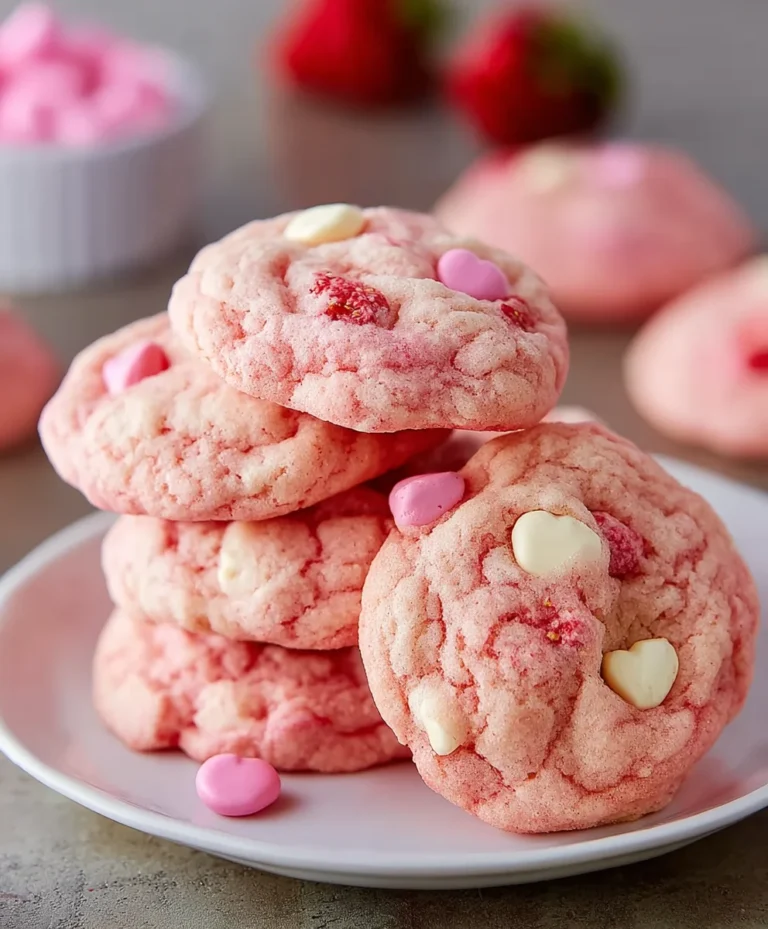 Easy Strawberry Cake Mix Cookies – Quick Dessert Treat