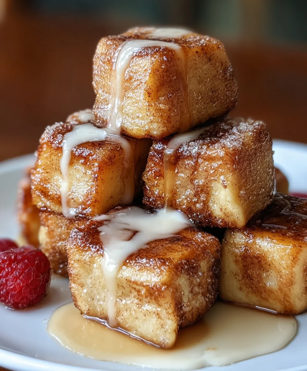 Cinnamon Roll French Toast Bites - Easy Breakfast Treat