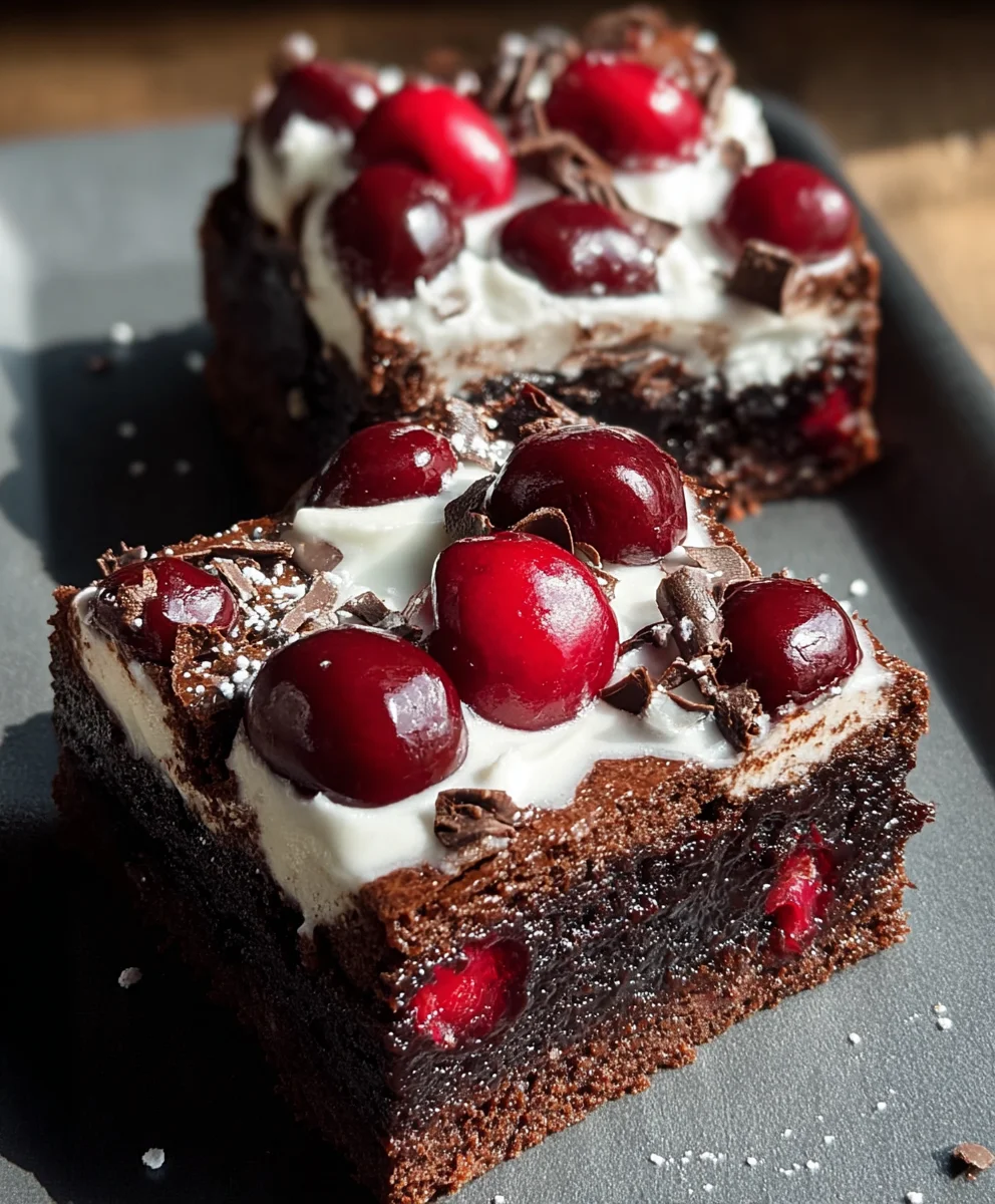 Small-Batch Black Forest Brownies - Decadent & Easy