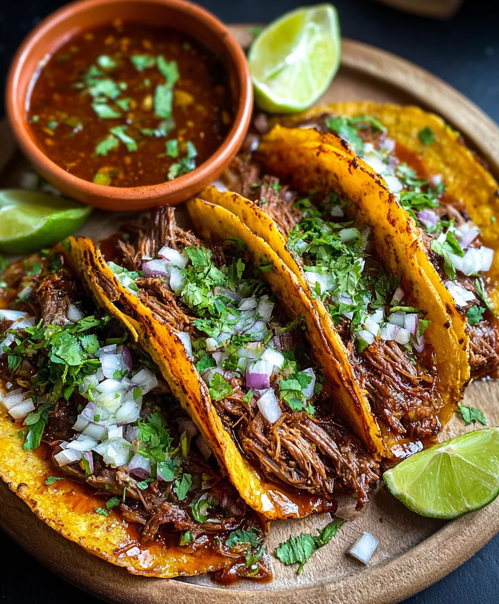 Authentic Beef Birria Tacos-Flavorful & Delicious