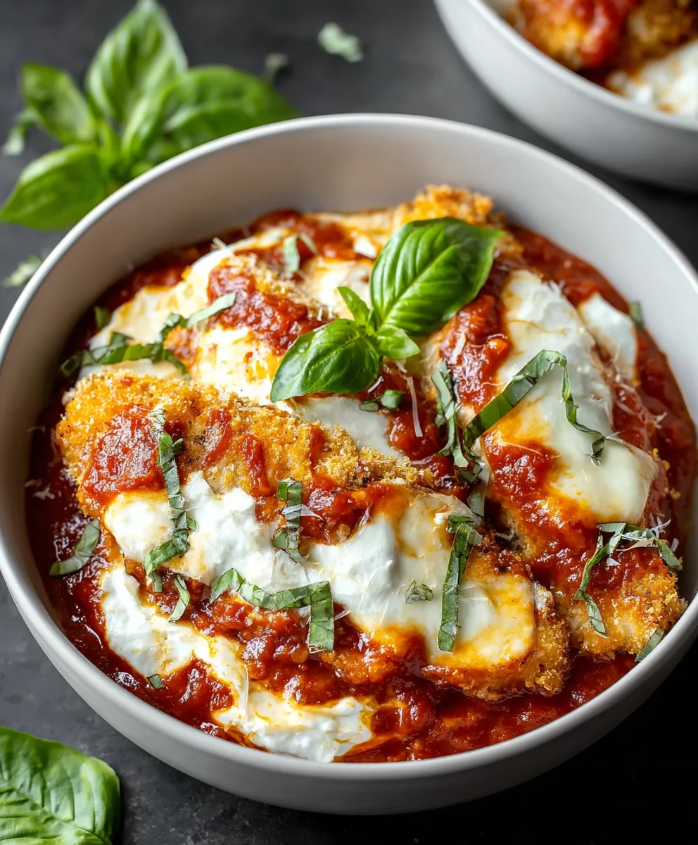 Chicken Parm Cottage Cheese Bowl - Healthy & Delicious