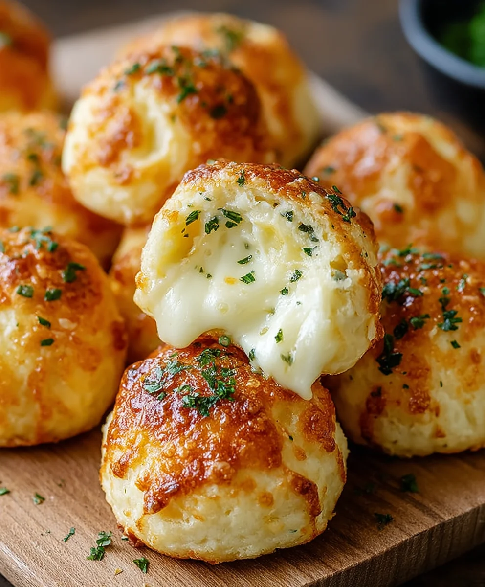 Gooey Mozzarella Biscuit Bombs-Irresistible Cheesy Bites