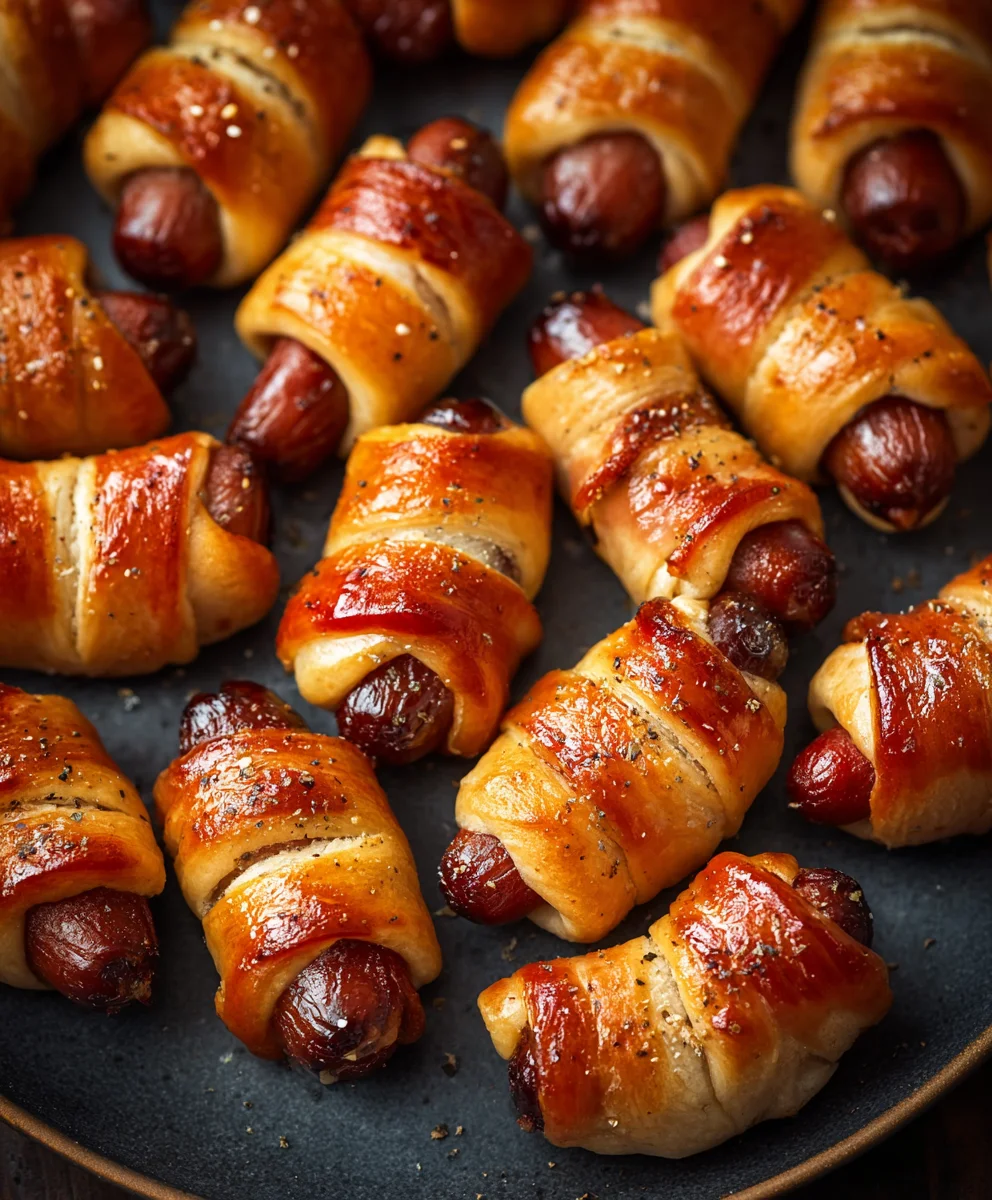 Glazed Beef-Links in Blankets- Easy Appetizer