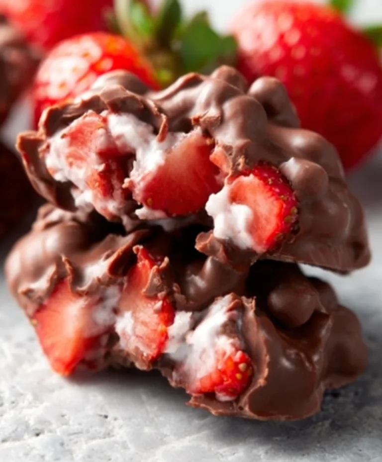 Chocolate Strawberry Yogurt Clusters Viral Recipe