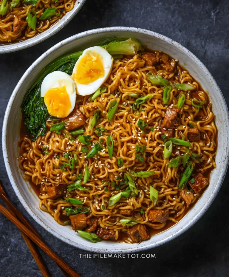 Easy Saucy Ramen Noodles-Quick Delicious Meal