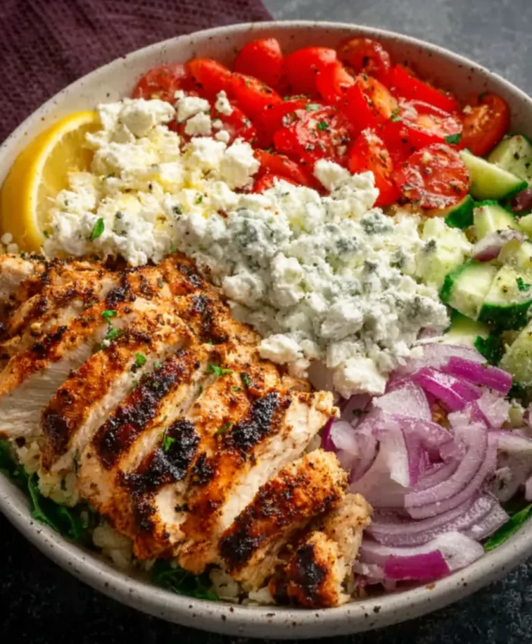 Easy Greek Chicken Bowls- Flavorful & Healthy Meal