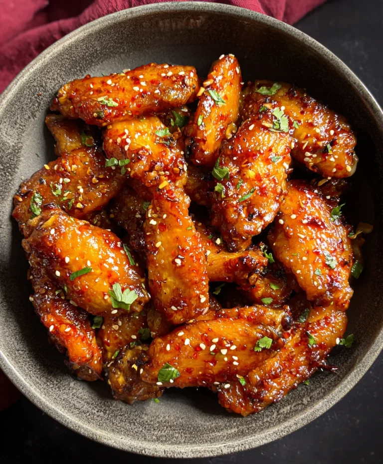 Juicy Honey Garlic Chicken Wings-Flavorful Recipe