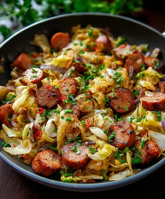 Easy Sausage and Cabbage Stir Fry