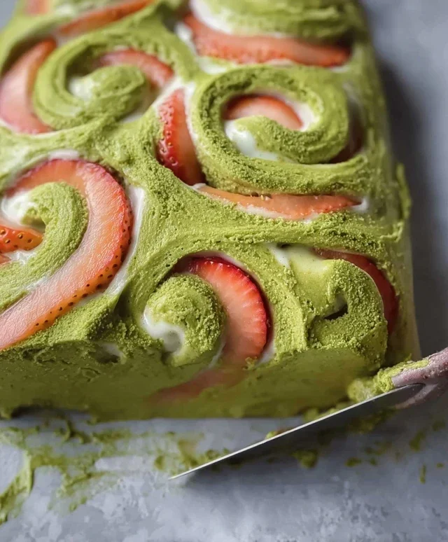 Strawberry Matcha Latte Rolls