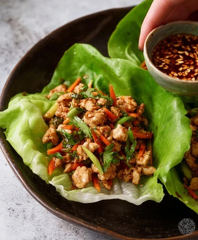 Thai Chicken Lettuce Wraps