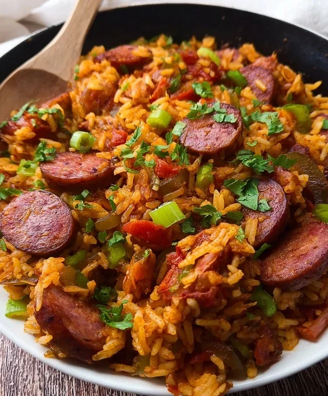 Cajun Sausage and Rice Skillet
