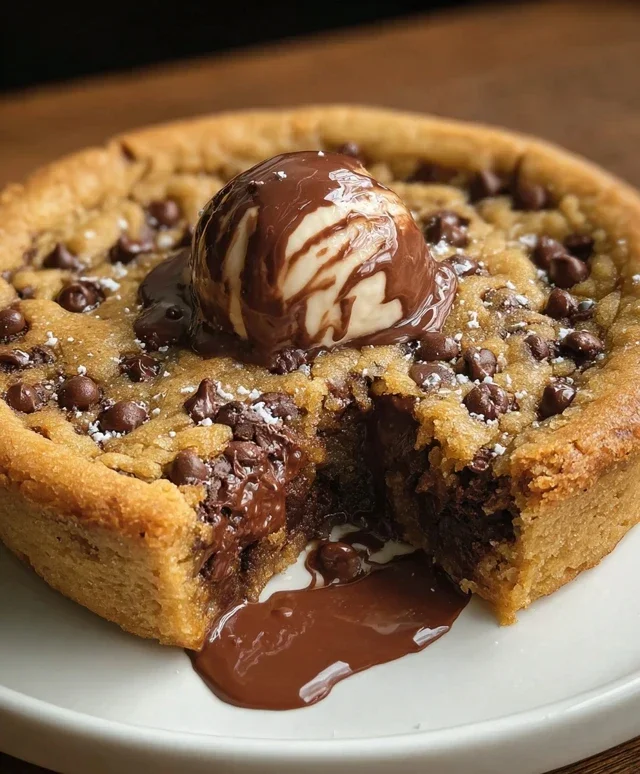 Deep Dish Nutella Cookie Pie