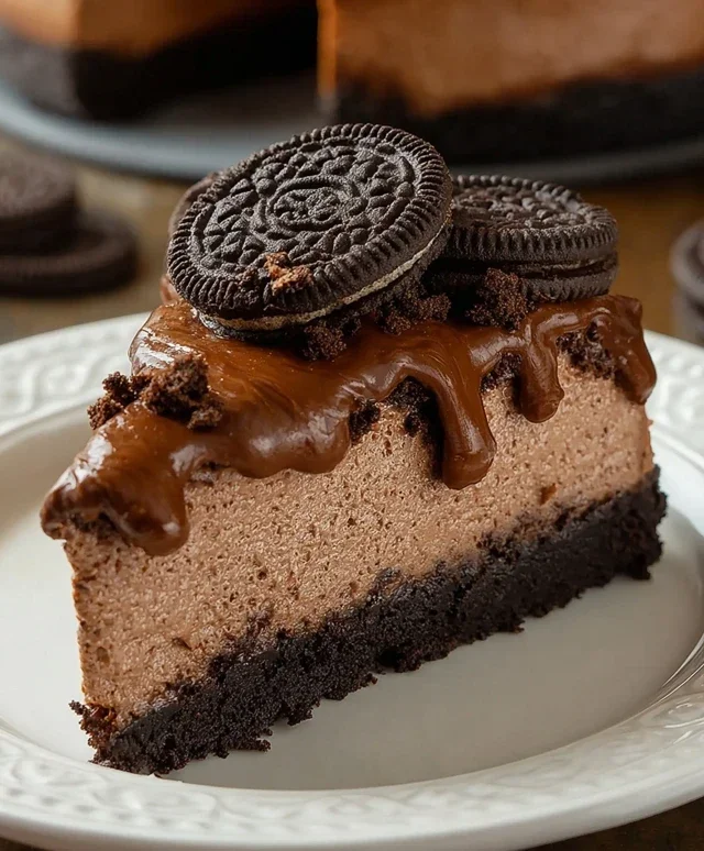 No Bake Oreo Nutella Cheesecake