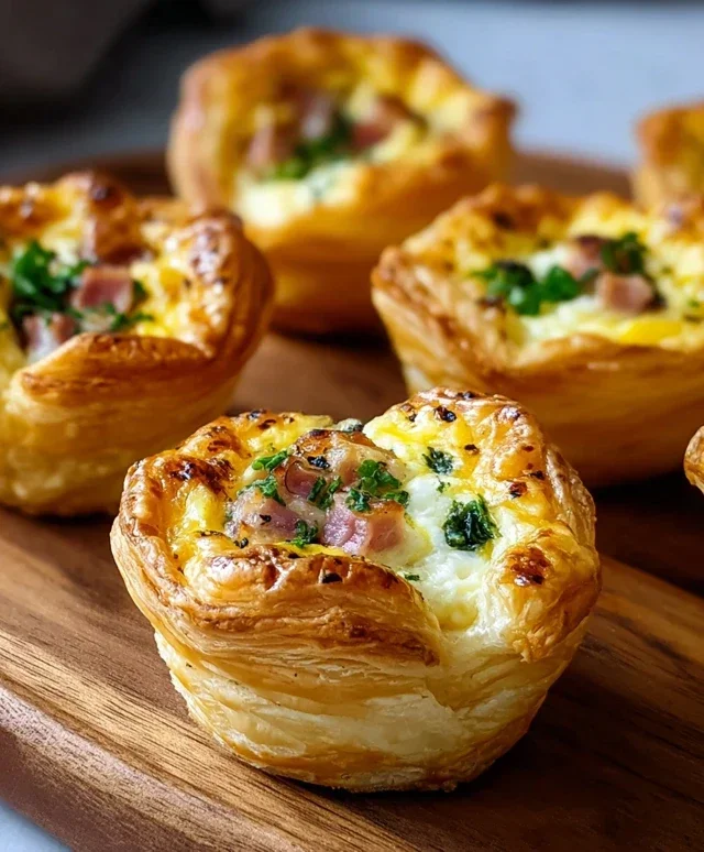 Savory Puff Pastry Cups