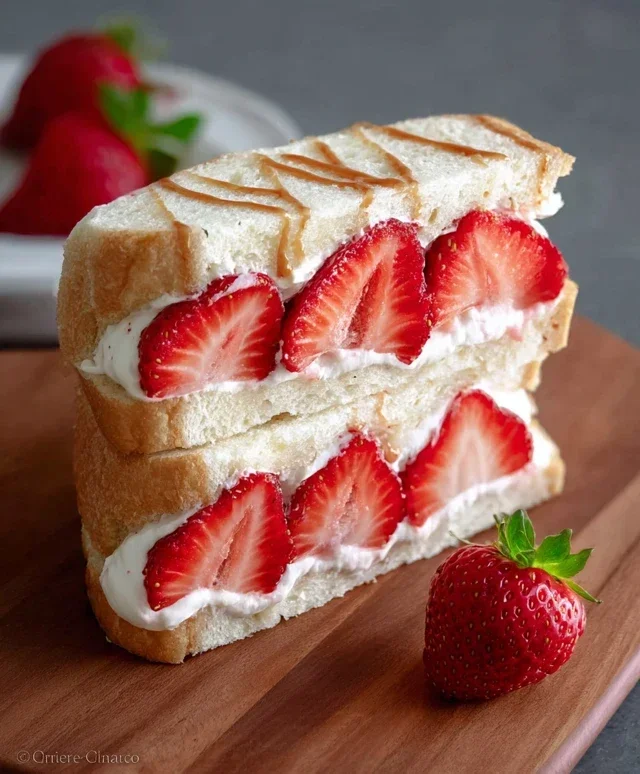 4-ingredient Strawberry Sando
