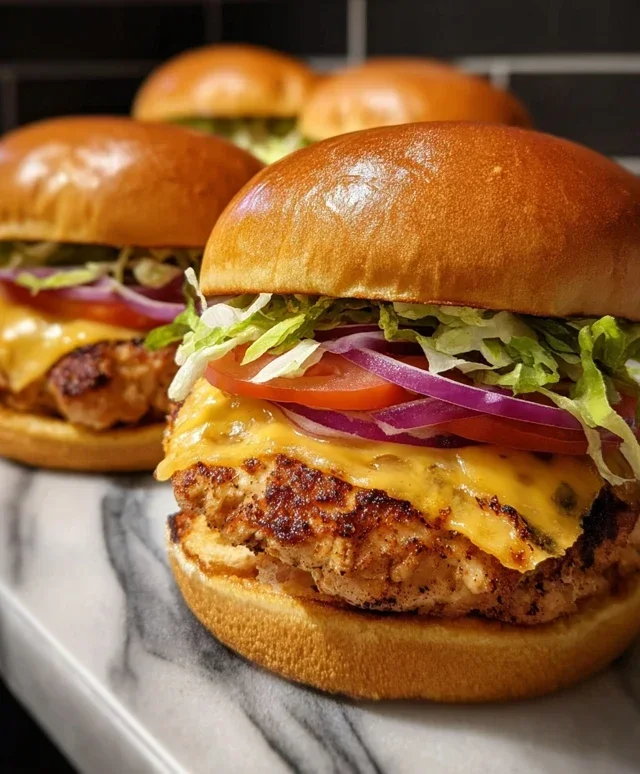 Ground Chicken Smash Burgers