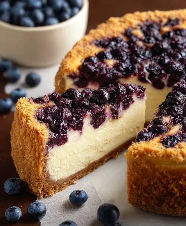 Blueberry Crum extract extractble Cheesecake
