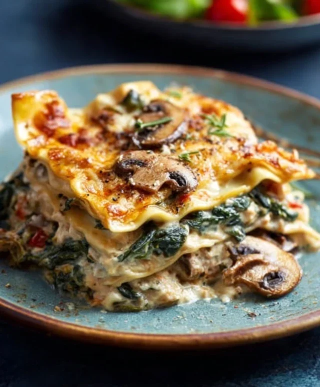 Mushroom And Spinach Lasagna Recipe