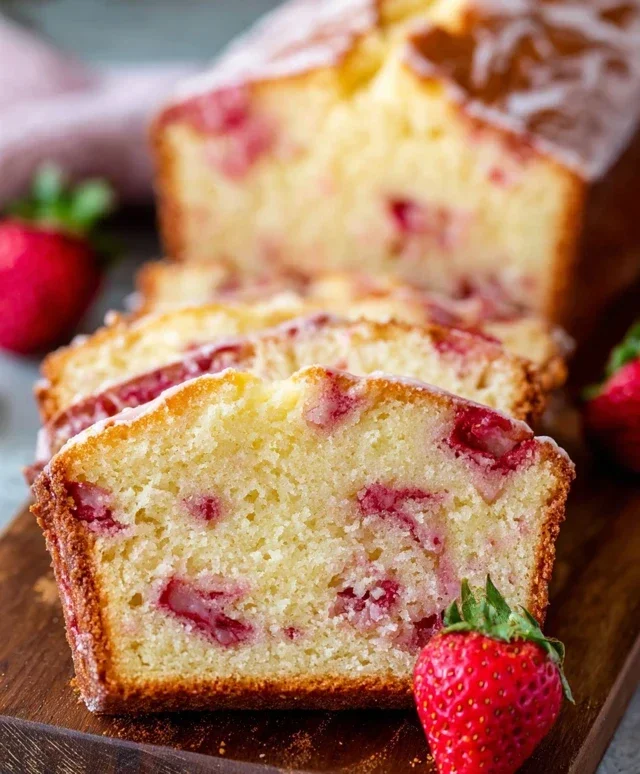 Strawberry Pound Cake
