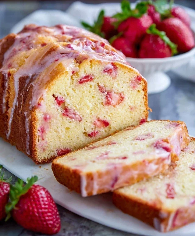 Strawberry Pound Cake