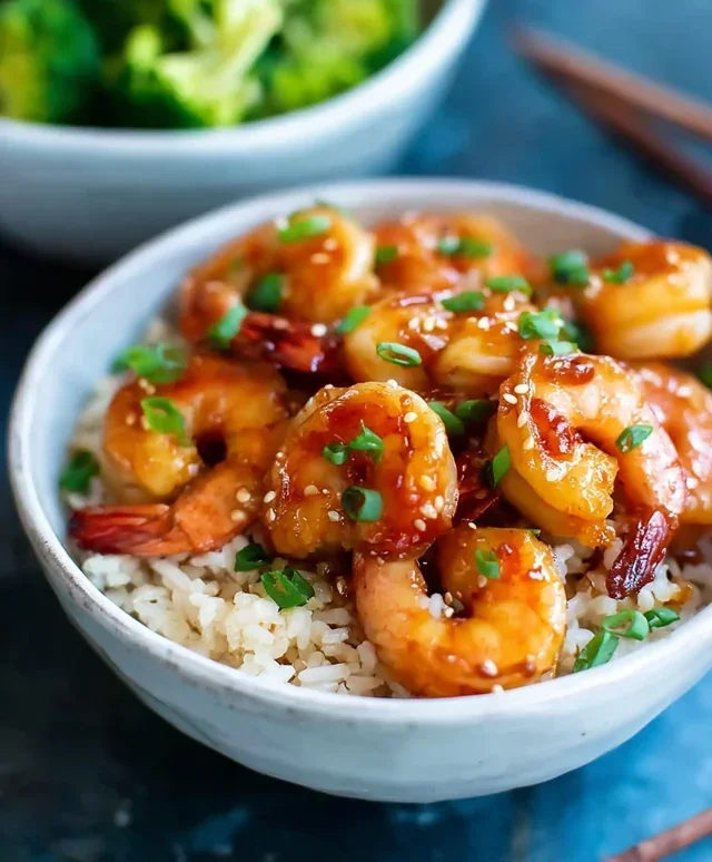 Honey Garlic Shrimp Bowls