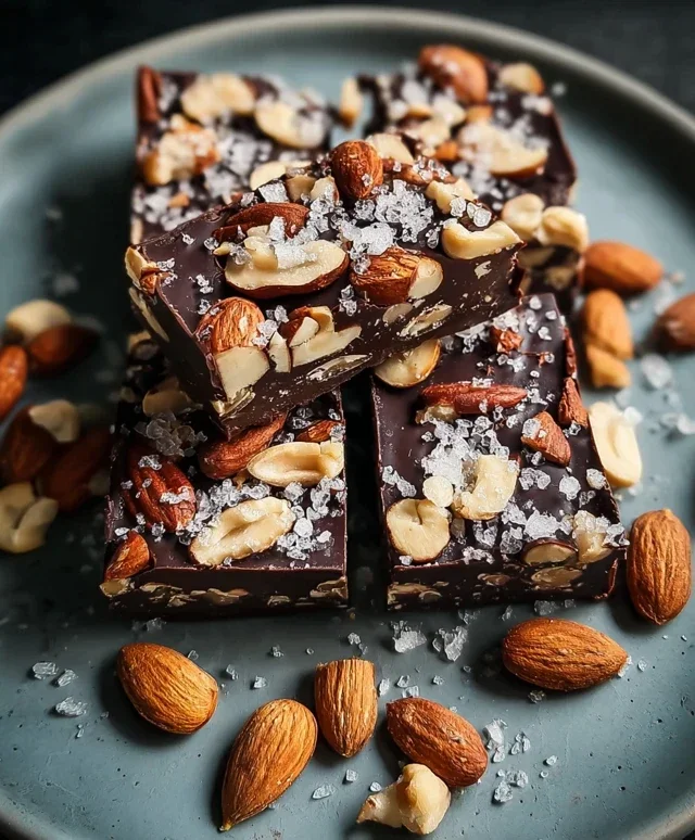 Dark Chocolate and Sea Salt Nut Bars