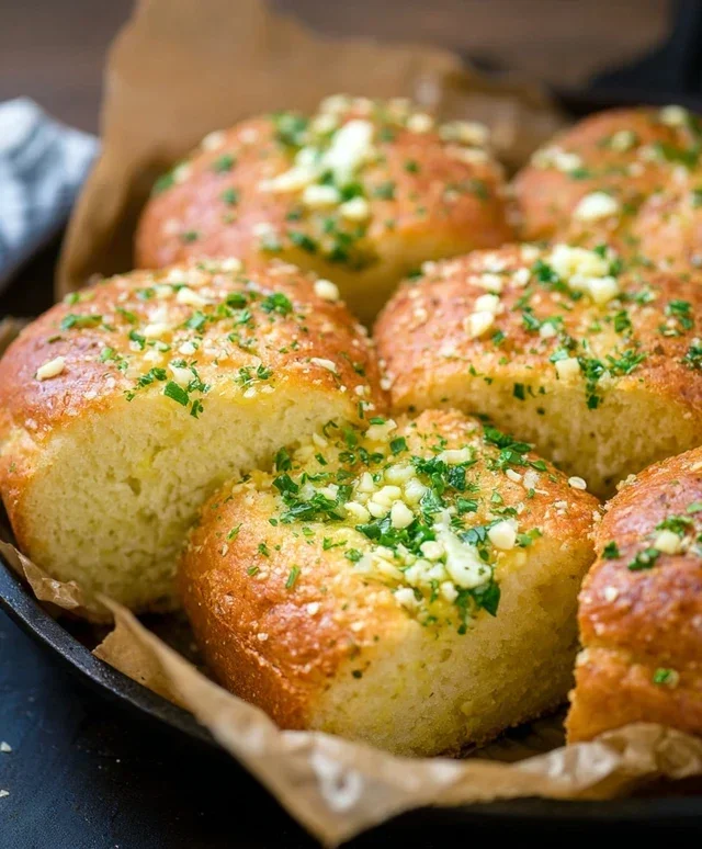 Garlic Butter Keto Bread