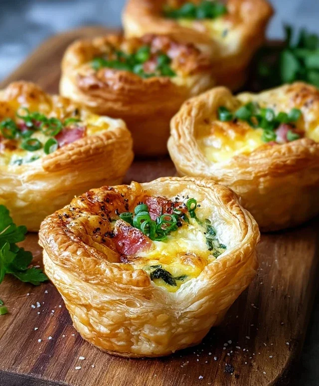 Savory Puff Pastry Cups