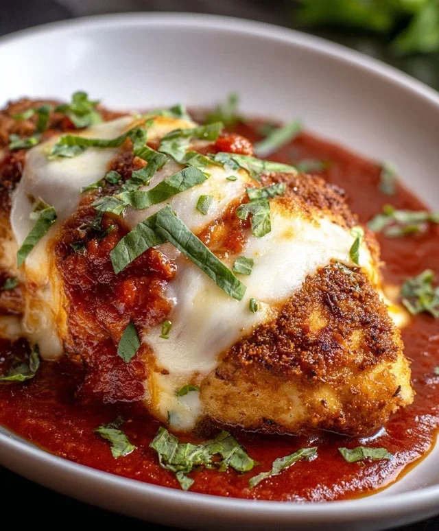 Stuffed Chicken Parmesan Dish