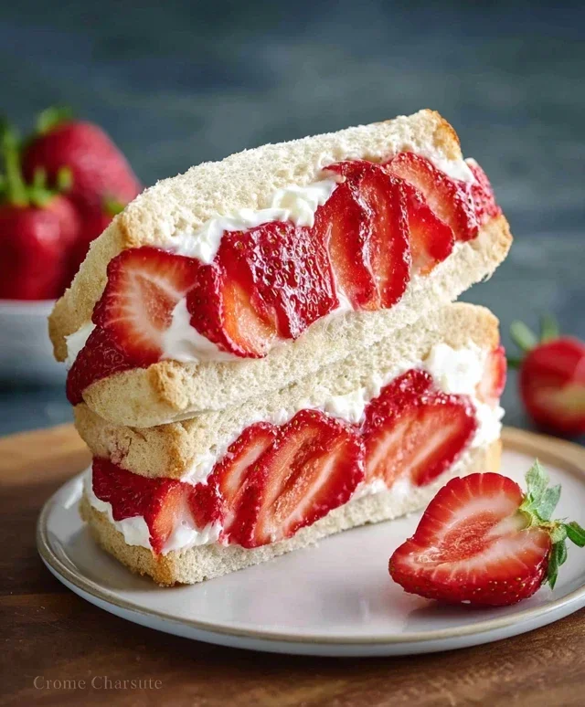 4-ingredient Strawberry Sando